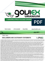 GoviexUranium July 25 2017 (Pre AFR)