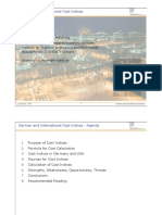 German and International Cost Indices