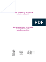 Impacto Económico de Las Industrias Culturales en Colombia