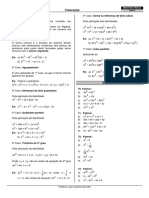 Exercicios Fatoração