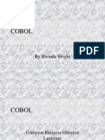 Cobol: by Rhonda Wright