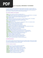 Clasificacion de Los Comandos