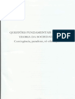 Clam, Jean - Questões Fundamentais de Uma Teoria Da Sociedade. Contingência, Paradoxo, Só-Efetuação