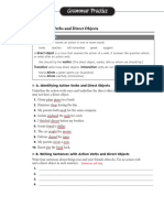 Verbs Transitive Types ANSWERS