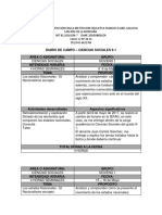 Diario de Campo Ciencias Sociales 9.1