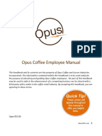 Opus Coffee 2013 Employee Manual PDF