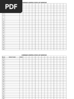 Chennadi Hospital Stock List Monthly: SL - No. Product Name Stock