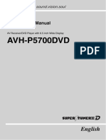 AVH-P5700DVD: Operation Manual