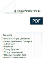 Signal and Timing Parameters II: Source Synchronous Timing - Class 3