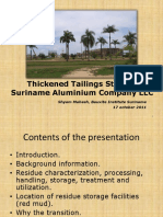 Thickened Tailings Storage Suriname Aluminium Company LLC