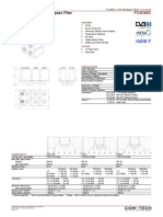 UHF 6-Pole 80 MM Bandpass Filter: FC6D80C