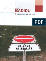 BADIOU, Alain. em Busca Do Real Perdido. Belo Horizonte - Autêntica, 2017