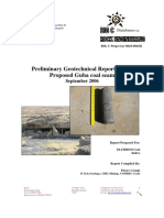 Preliminary Geotech Report For The Guba Seam