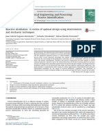 Reactive Distillation - A Review of Optimal Design Using Deterministic and Stochastic Techniques