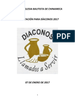 Capacitacion A Diáconos 2017