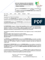 Formato de Contrato de Corretaje Inmobiliaria