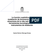 La Función Cuadrática y La de Fenomenos Fisicos Utilizando Herramientas Tecnologicas Como Instrumentos de Mediacion