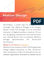 Motion Design: How To Present Animations and Interactions To Developers