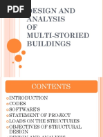 Design and Analysis OF Multi-Storied Buildings