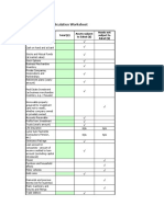 Detailed Zakah Calculation Worksheet: Assets Total ($) Assets Subject To Zakat ($) Assets Not Subject To Zakat ($)