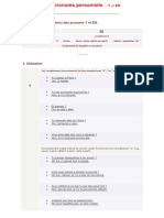 pRONOMS y ET EN Grammaire PDF