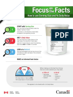 Serving Size Fact Sheet Portion Fiche Dinformation Eng