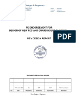 Pe Endorsement For Design of New FCC and Guard House Building