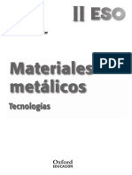 Materiales Metálicos. Tecnologías. Libro Del Profesor