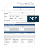 Fast Forward Application Form - English