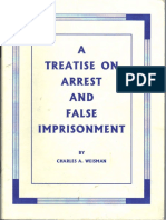 A Treatise On Arrests and False Imprisonment PDF