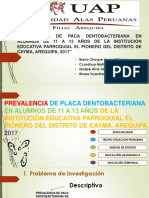 Prevalencia de Paca Dentobacteriana en Alumnos de