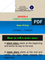 Journalism 8 Learner's Module K-12: News Writing