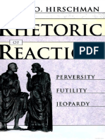 Hirschman The Rhetoric of Reaction PDF