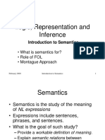 Logic, Representation and Inference: Introduction To Semantics