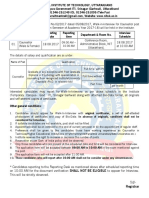 Name of Post Qualification Consolidated Salary No. of Posts: Considered For Interview