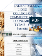 Prahladrai Dalmia Lions College of Commerce and Economics Tybms - 5 Semester