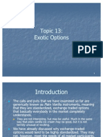 Topic 13 Exotic Options