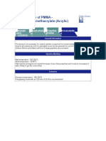 Processability of PMMA