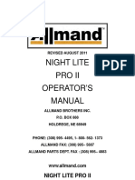 Allmand Night-Lite PRO II Operators Manual PDF