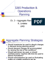 IE 3265 Production & Operations Planning: Ch. 3 - Aggregate Planning R. Lindeke UMD