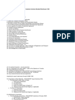 Documentation Requirements - Common Customs Bonded Warehouse