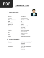 Curriculum Vitae Profesional Mario Esteban Maradiegue Herrera