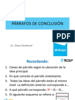 5 Párrafos de Conclusión PDF