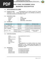 Memoria Descriptiva Informe Final