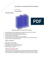 Seminar On Building Analysis On Staad With Raft Foundations PDF