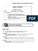 LET - REVIEW - Measurement - Assessment of Learning