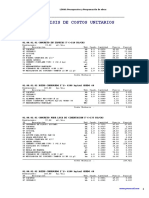 Analisis de Costos Unitarios