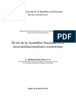 El Rol de La Asamblea Nacional en El Neoconstitucionalismo Ecuatoriano PDF