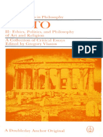 Gregory Vlastos Eds. Plato A Collection of Critical Essays II Ethics, Politics, and Philosophy of Art and Religion PDF