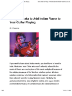 Using Gamaka To Add Indian Flavor To Your Guitar Playing PDF